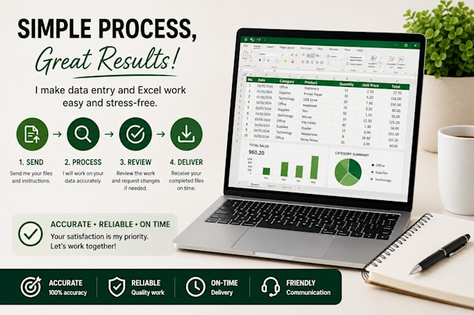do accurate data entry and excel spreadsheet work