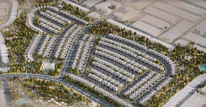 design multi townhouse building,urban property planning,landscape complex layout