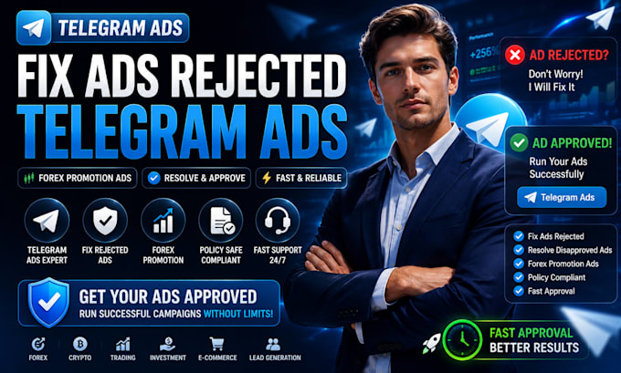 telegram ads fix ads rejected telegram ads forex promotion ads resolve