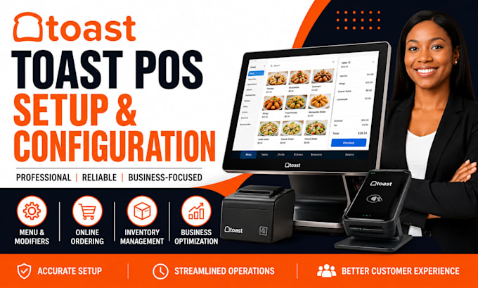 set up toast pos system menu inventory ordering integration