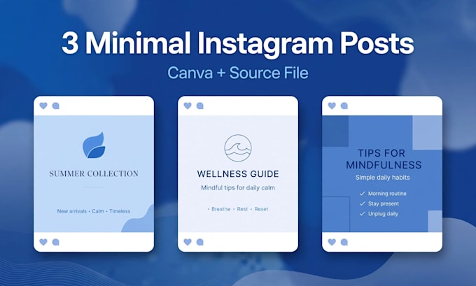 design 3 aesthetic minimalist instagram post