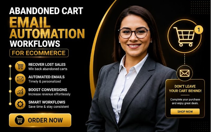 build abandoned cart email automation workflows for ecommerce