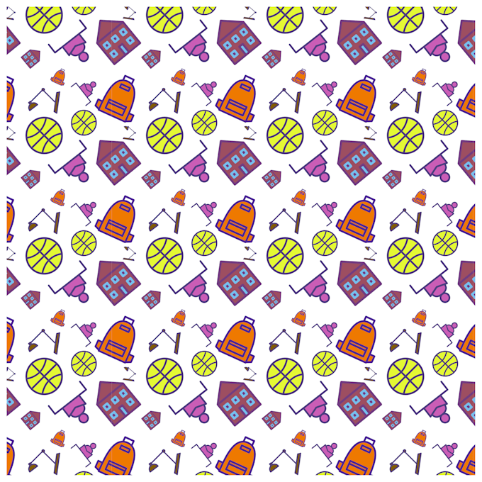 create seamless pattern design for textile and packaging