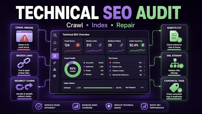 fix google search console indexing errors and technical SEO