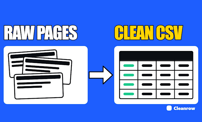 scrape any public website into a clean csv or json dataset
