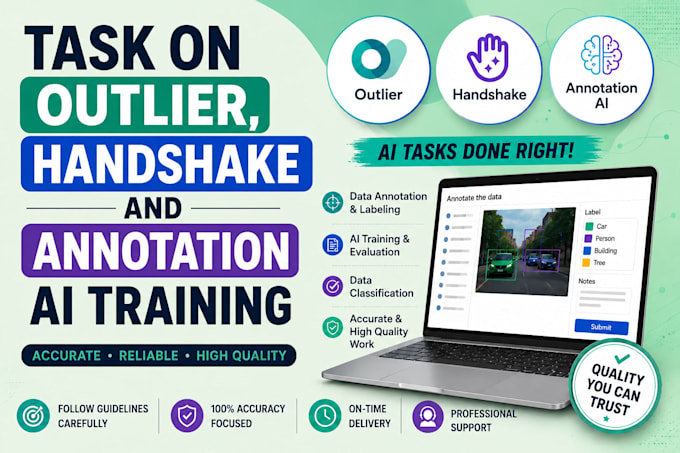 task on handshake, outlier and annotation ai training