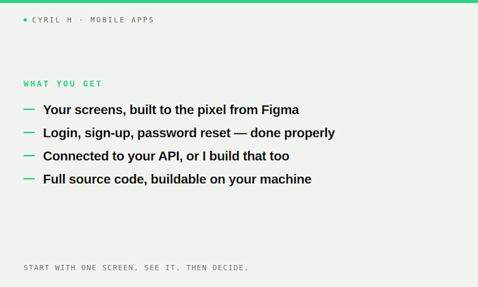 develop a cross platform mobile app