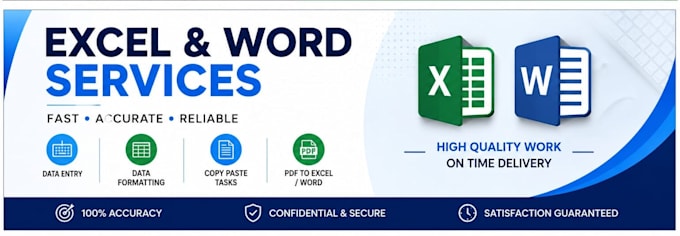 do data entry microsoft excel and word tasks