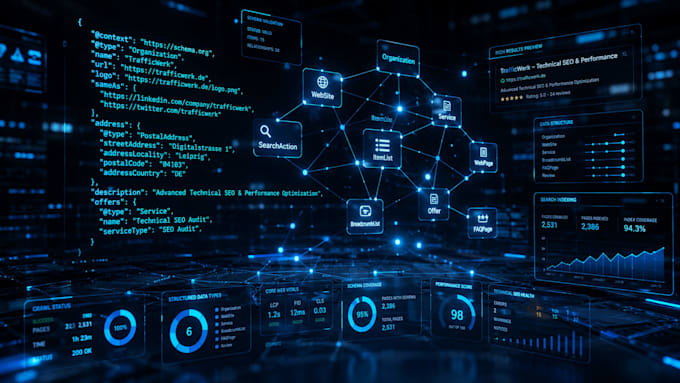 do technical GEO ai search optimization and json ld schema