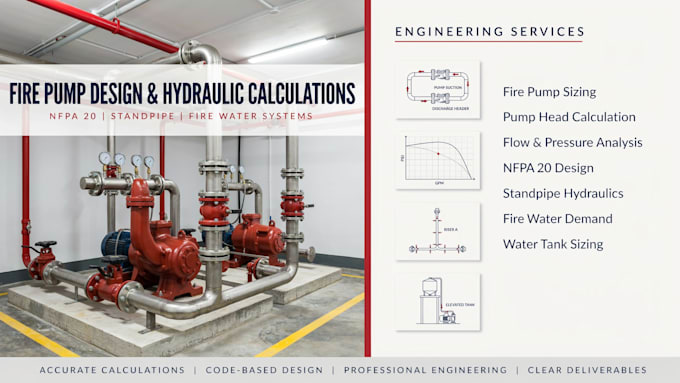 design fire pump systems and do nfpa 20 hydraulic calcualtions