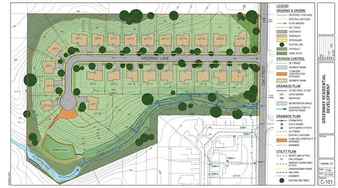 design grading plans, erosion control, site plans, drainage and utility plans