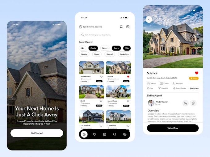 develop real estate app, property app, real estate VR ai mobile apps
