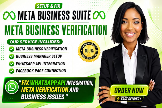 fix whatsapp API integration, meta verification and business issues