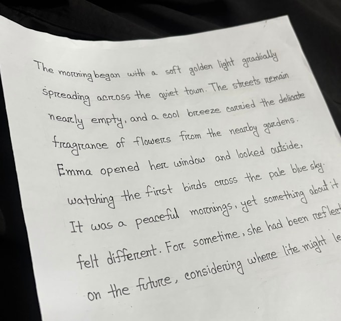 write anything with my beautiful handwritting