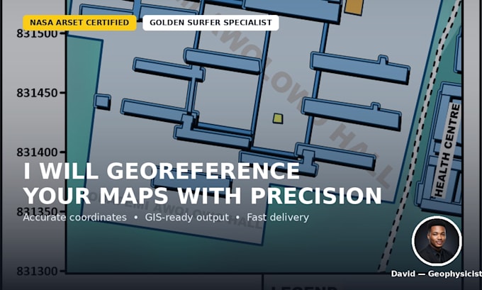 georeference your scanned or raster maps with precise coordinates