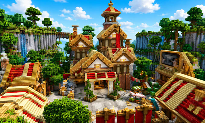 create custom minecraft building, house, spawns, maps and lobbie