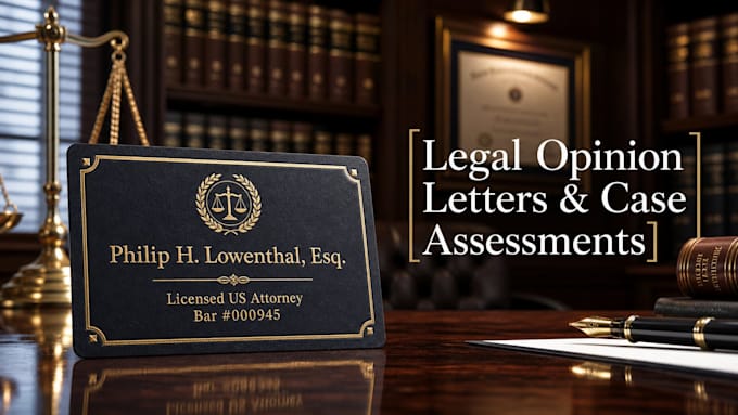 draft a premium legal opinion letter and case assessment