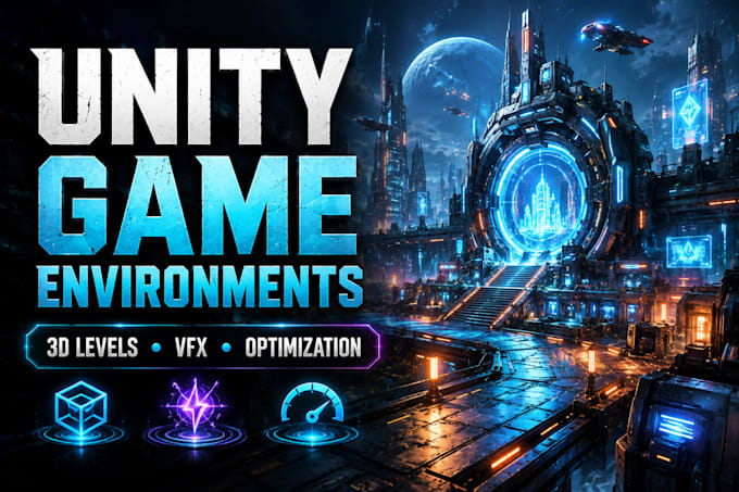 create immersive 3d game environments in unity