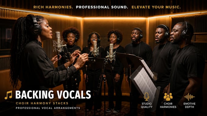 record rich backing vocals choir harmony stacks and vocal arrangements