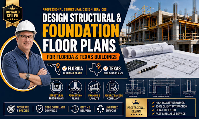 design structural and foundation plans for florida and texas buildings