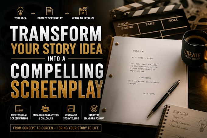 transform your story idea into a compelling screenplay