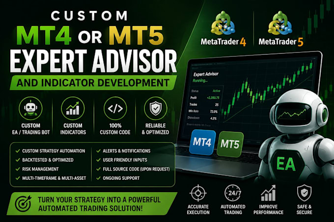 custom mt4 or mt5 expert advisor and indicator development