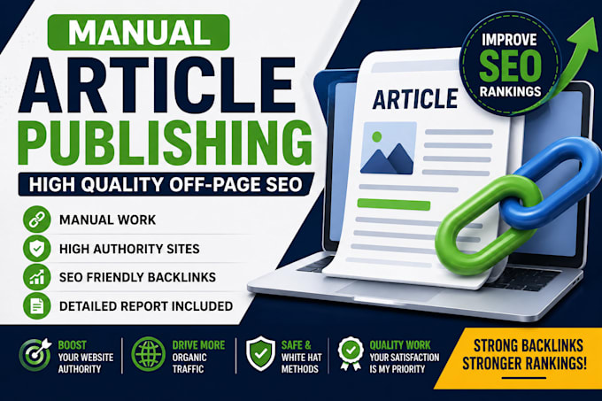 do manual article submission for SEO backlinks