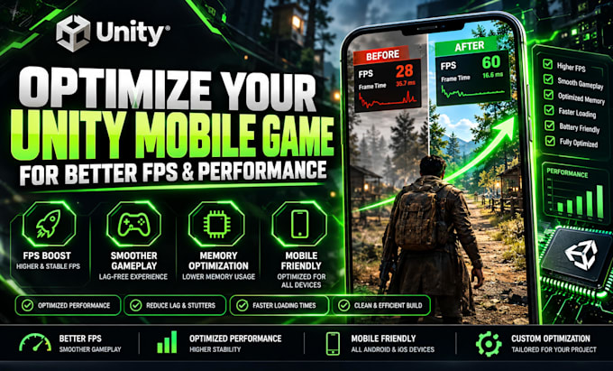 optimize your unity mobile game for better fps and performance