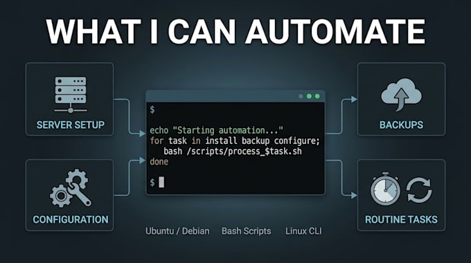 write bash scripts to automate linux server tasks