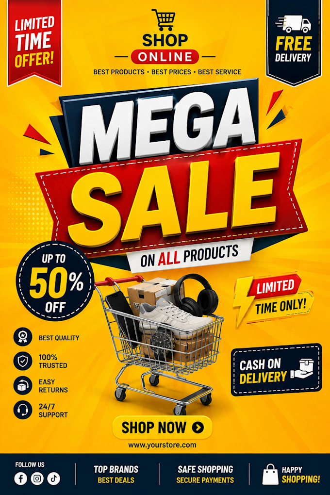 design professional social media ads and ecommerce banners
