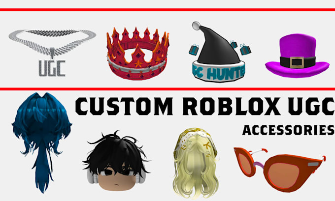 create custom roblox ugc accessories, 3d models and wearable items