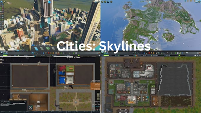 make immersive maps, npcs, and skins for cities skylines, rimworld, sim4