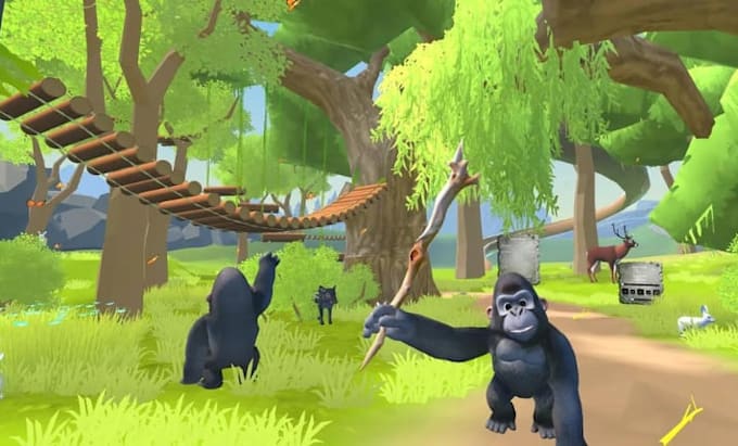 create a custom gorilla tag VR fan game with multiplayer, maps, and unity xr
