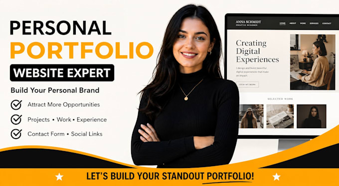 design a modern responsive portfolio website