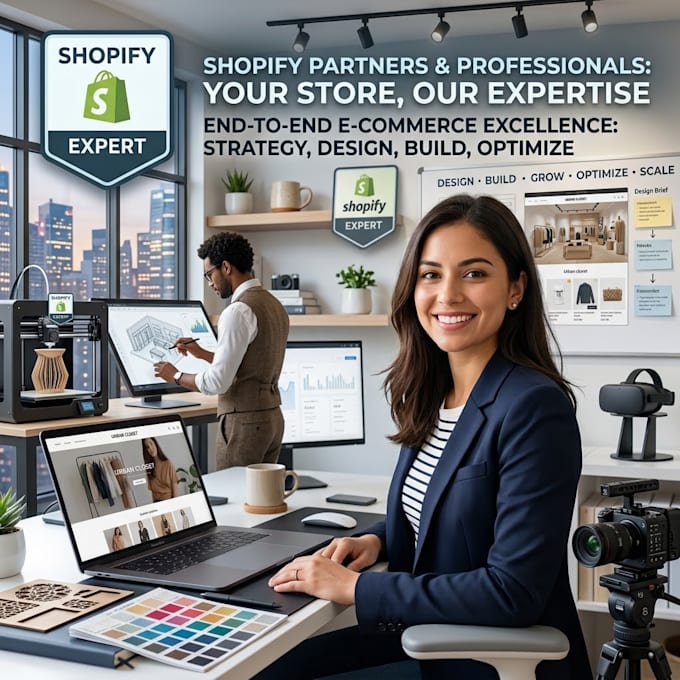 design a modern shopify store website for your brand