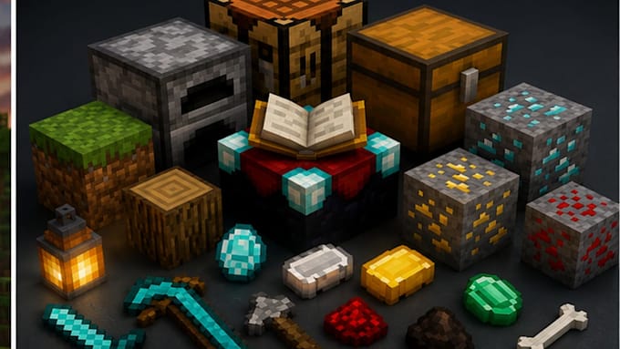 create custom minecraft 3d models, characters, mobs, items and game ready assets