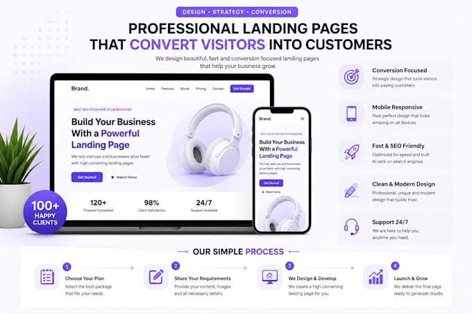 design a conversion focused landing page