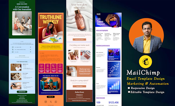 design mailchimp email template mailchimp newsletter template design