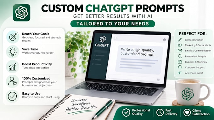create custom chatgpt prompts for your business or work