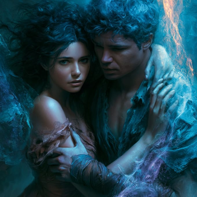 create a romantic book cover that captures love and emotion