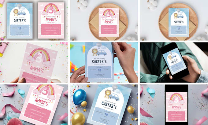 design printable invitation canva template for etsy digital products