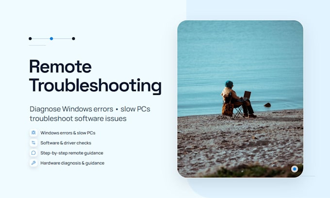 troubleshoot windows, android, and router issues remotely