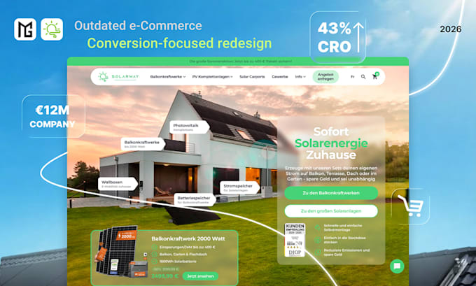 redesign ecommerce website to increase sales and conversions