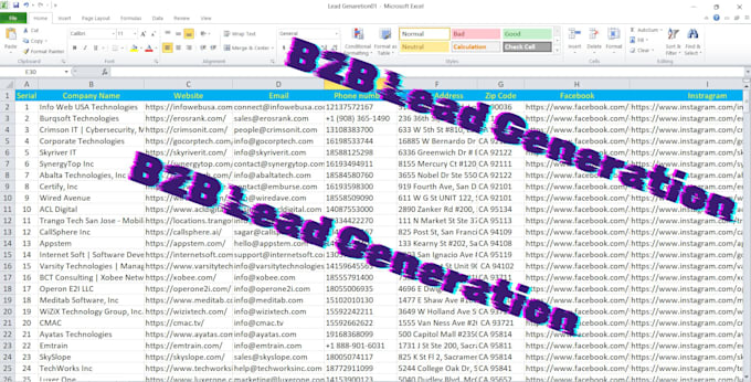 do targeted b2b lead generation, linkedin lead generation, email list building