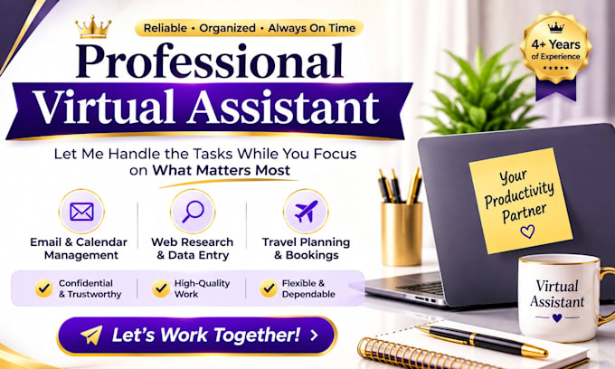 be your personal and administrative virtual assistant