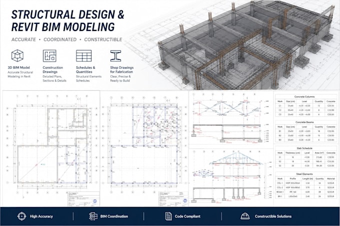 create a structural bim model in autodesk revit