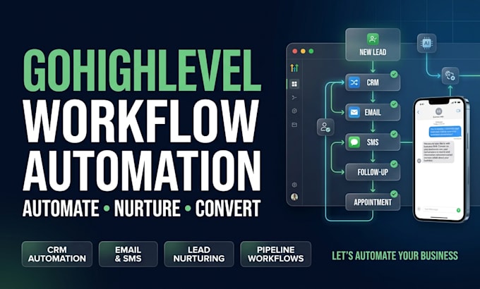 build gohighlevel workflow automation and CRM workflows