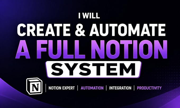 create and automate a full notion system