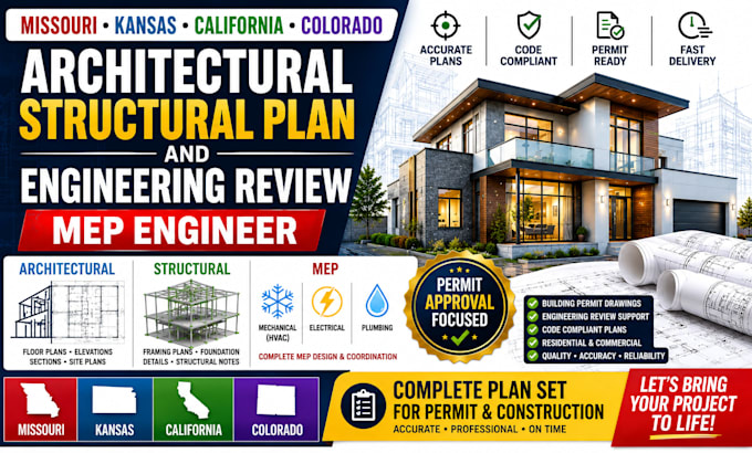 missouri kansas ca co architectural, structural engineering review