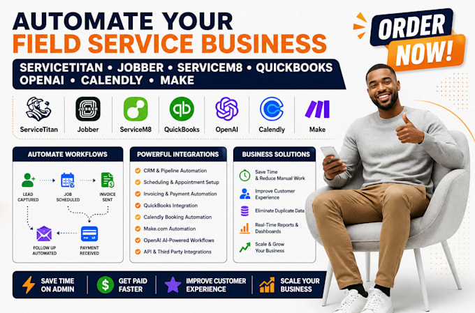 jobber servicetitan open ai housecall pro servicem8 quickbooks calendly make